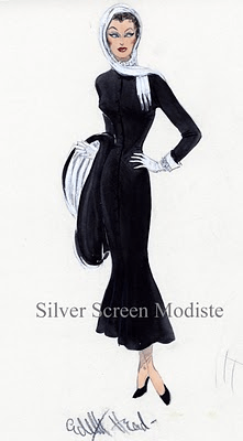 Edith Head sketch Norma Desmond