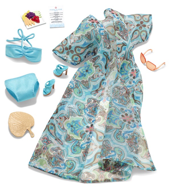 Poolside on white bckgrd