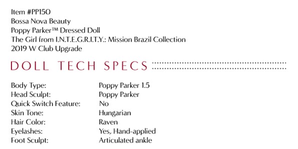 2019 WClub Registration Upgrade Bosa Nova Beauty Poppy Parker 